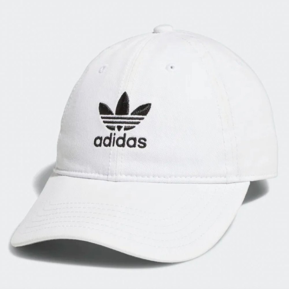 Adidas Hat Relaxed Strap-Back Baseball Cap White Black Originals Casual neutral